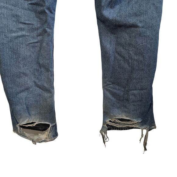 Old Navy Men's Size 38x32 Regular Straight Leg Distressed Work Jean Cotton Blend - Picture 7 of 11